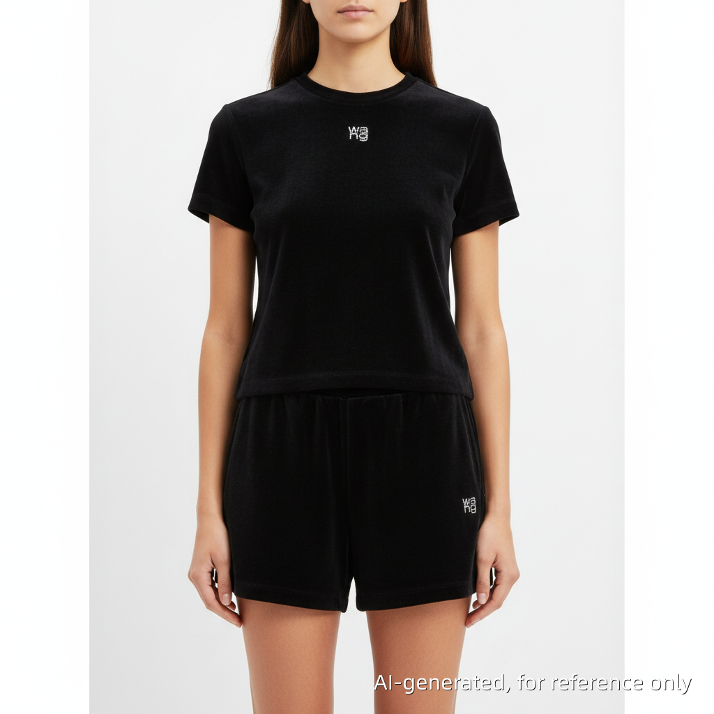 Alexander Wang Top and Shorts Set Black